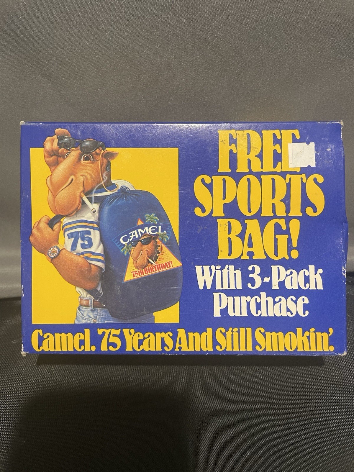 Original 1988 Camel Cigarettes Smokin Joes 75th Birthday Sports Bag Original 1988 Camel Cigarettes Smokin Joes 75th Birthday Sports Bag