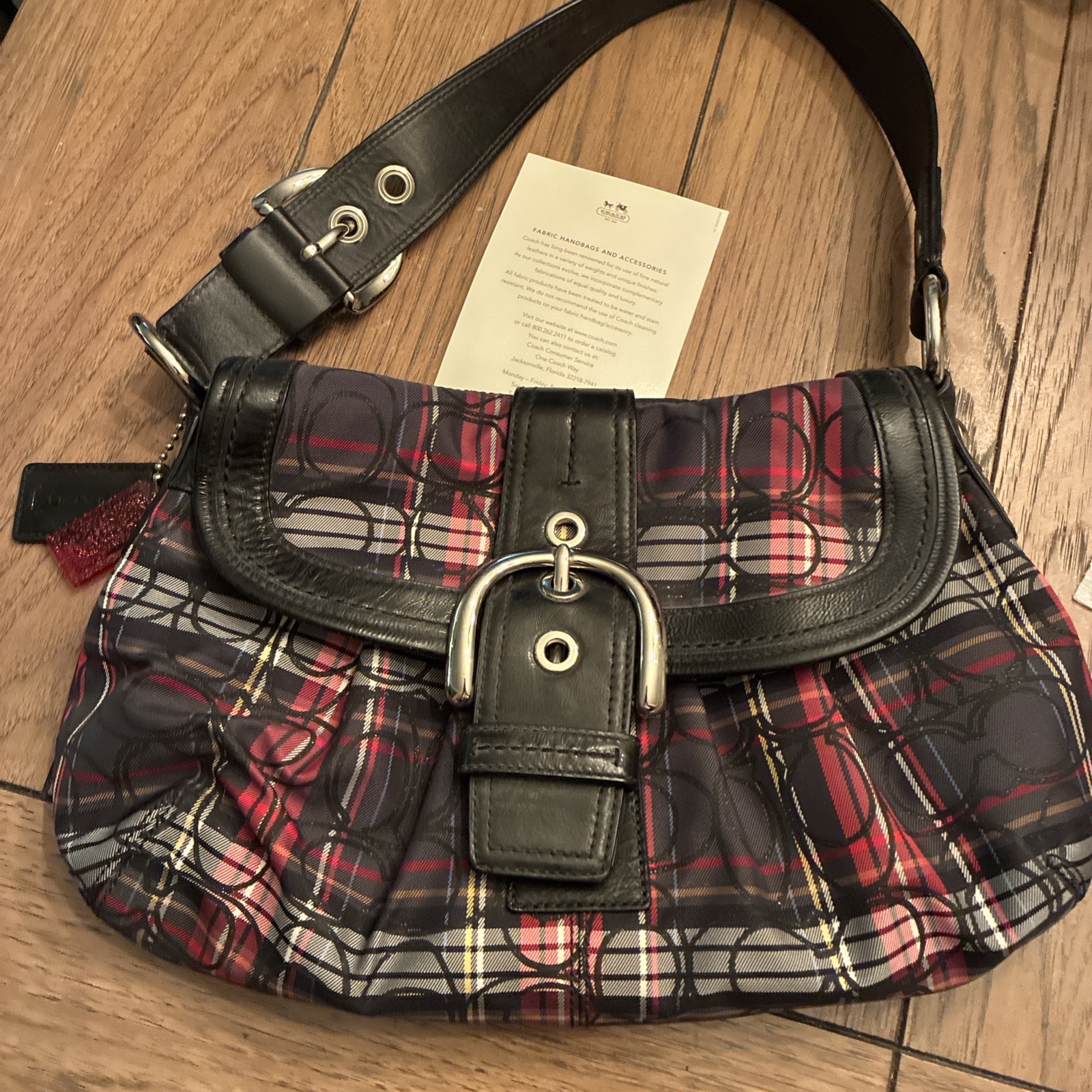 Vintage Y2K Coach SoHo Tartan Plaid Signature C Shoulder Bag Vintage Y2K Coach SoHo Tartan Plaid Signature C Shoulder Bag