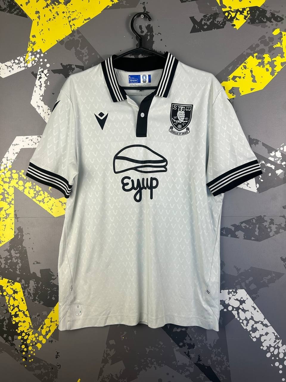 Sheffield Wednesday Jersey Away football shirt 2023 - 2024 Macron Men sz M ig93