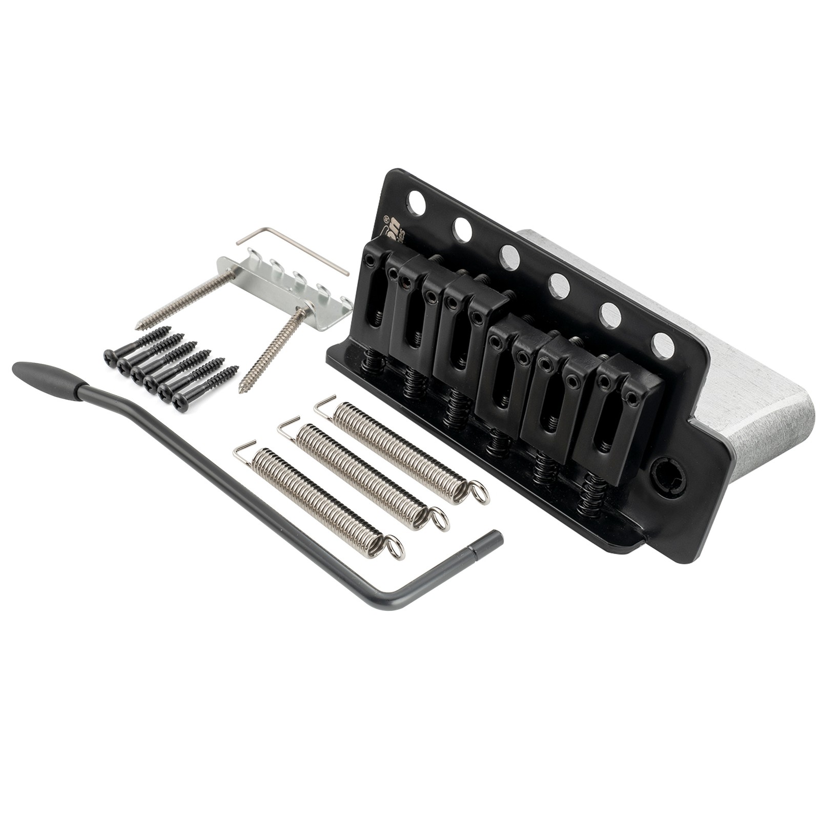 Wilkinson Black 52.5mm 6-Screw Modern Saddle Tremolo Bridge For Strat ST Guitar Wilkinson Black 52.5mm 6-Screw Modern Saddle Tremolo Bridge For Strat ST Guitar