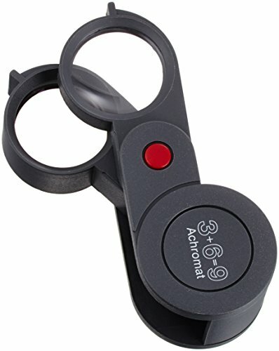 ESCHENBACH 3X 6X 9X Loupe for inspection folding plastic magnifi JAPAN 