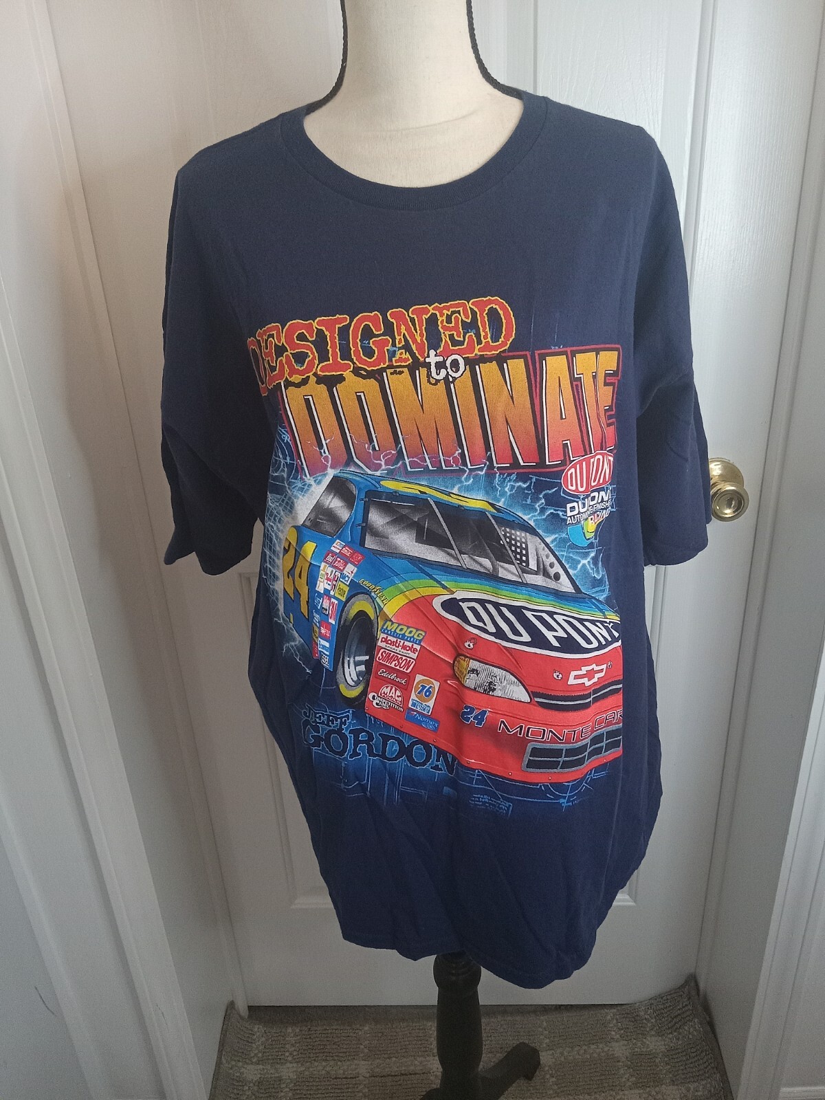 Vintage 1999 Nascar Jeff Gordon Designed To Dominate Built To Conquer  Shirt XXL