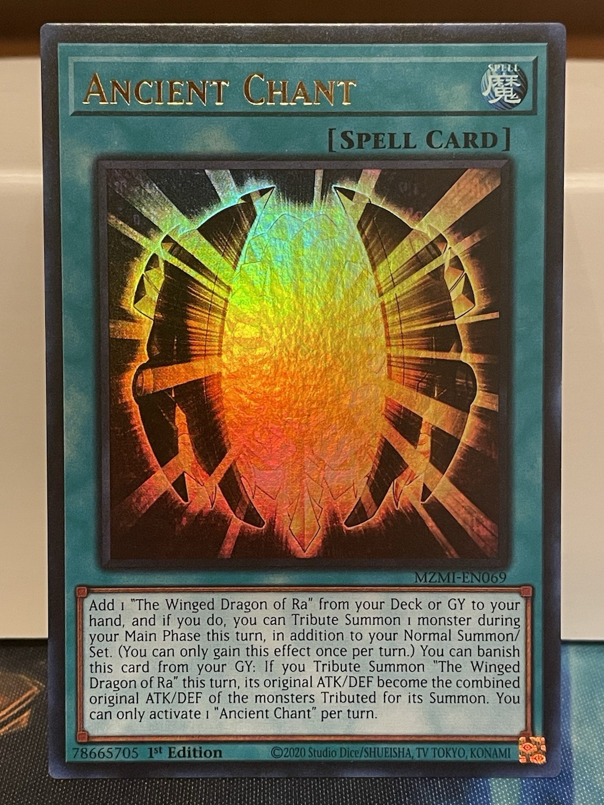 Ancient Chant - MZMI-EN069 - Ultra Rare - 1st Edition - NM Ancient Chant - MZMI-EN069 - Ultra Rare - 1st Edition - NM