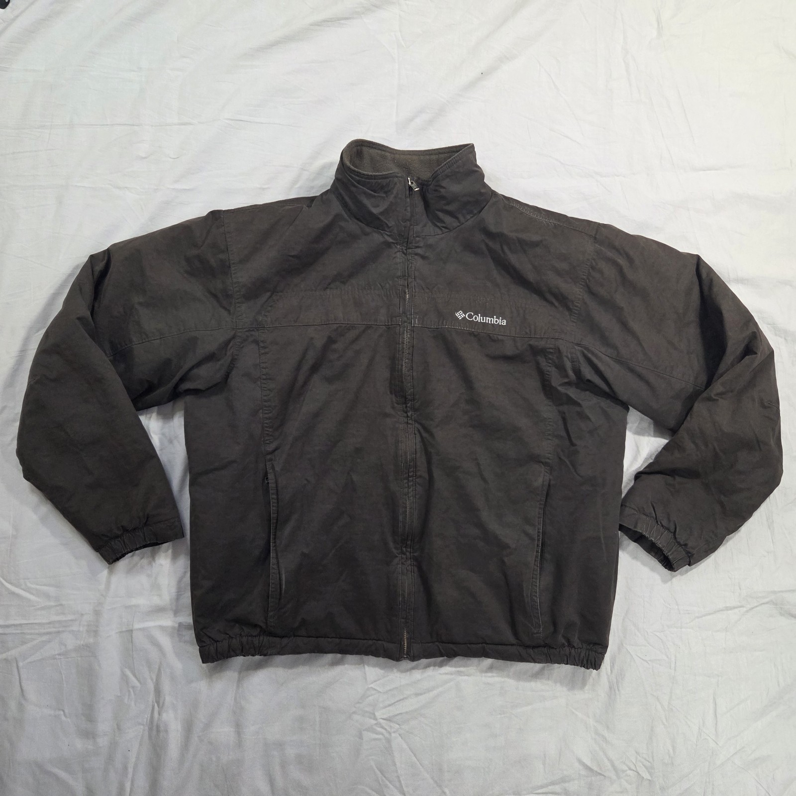 Vtg Columbia Sportswear Fleece Lined Insulated Jacket Brown XM5898-233-L Size L Vtg Columbia Sportswear Fleece Lined Insulated Jacket Brown XM5898-233-L Size L
