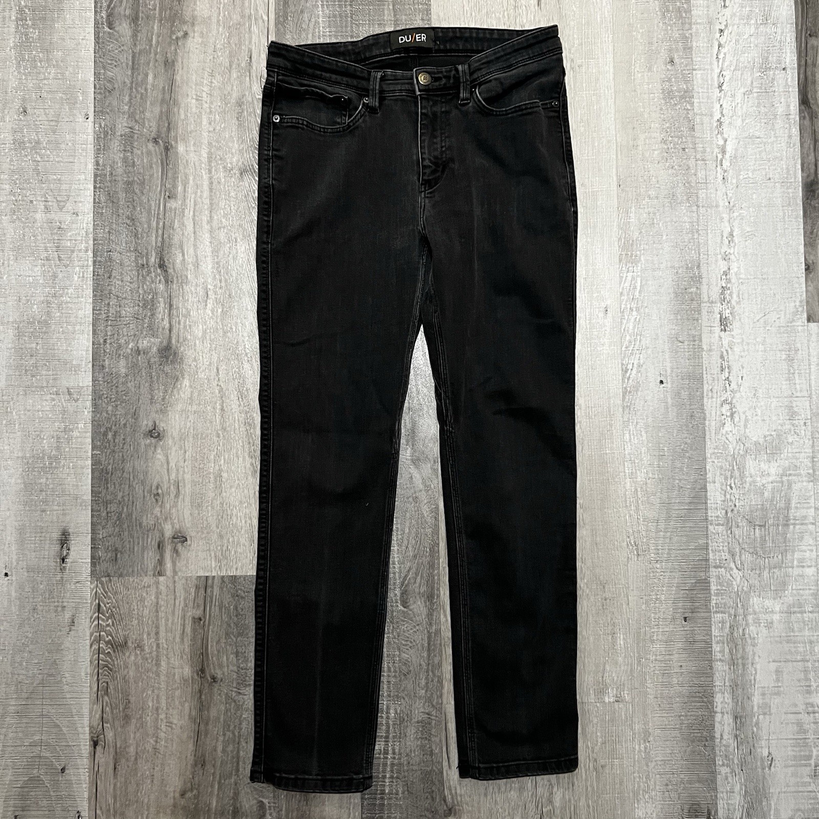 DU/ER L2X Slim Fit Jeans Stretch Performance Denim Mens 32 Black Pants DUER DU/ER L2X Slim Fit Jeans Stretch Performance Denim Mens 32 Black Pants DUER