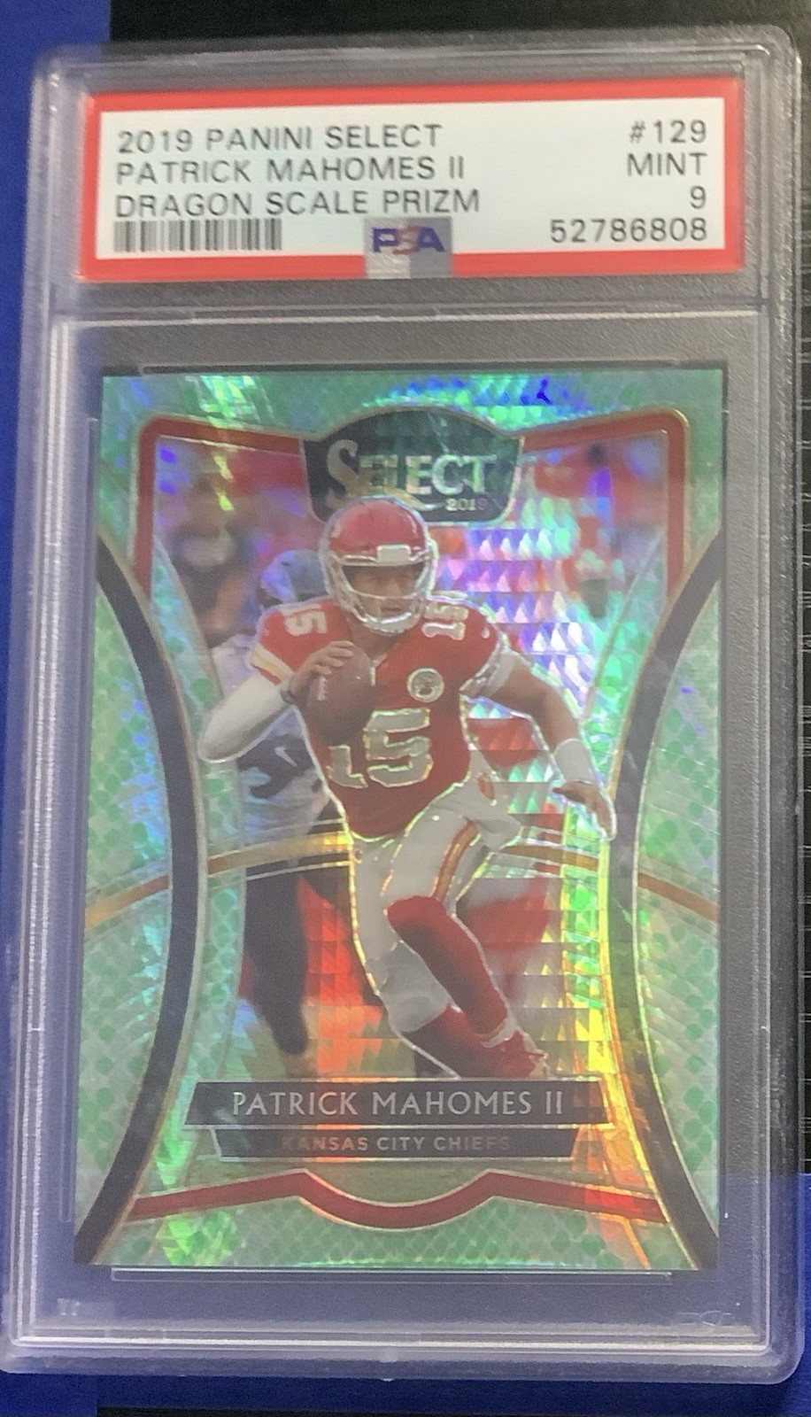 2019 Select TMall PATRICK MAHOMES Dragon Scale Prizm /88 Premier Psa 9 Mint