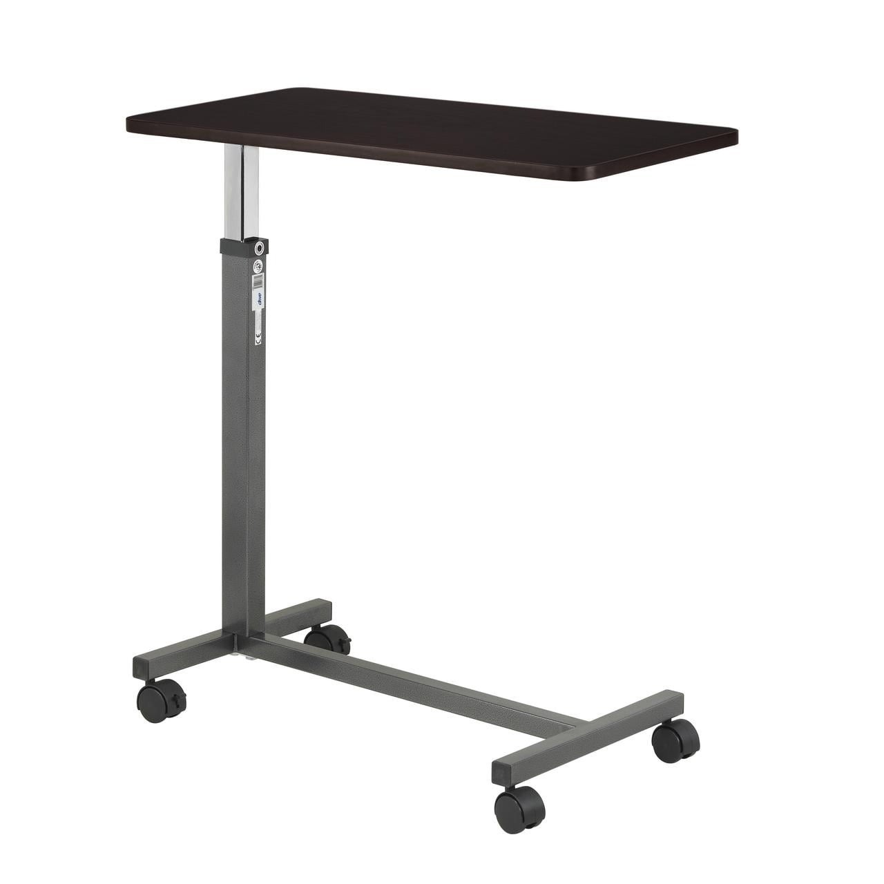 Drive Medical Adjustable Overbed Table Silver Vein Non-Tilt Top FREESHIP