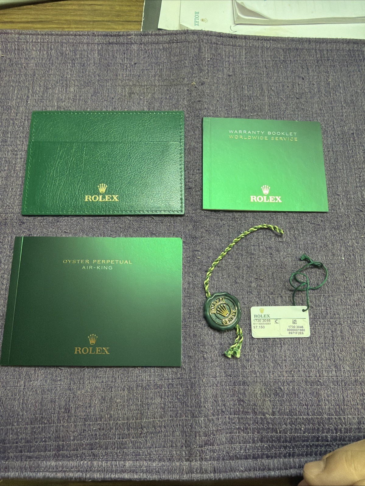 Rolex 2020 Air-King Booklets; Cardholder;tag Set. English Version‼️116900 Rolex 2020 Air-King Booklets; Cardholder;tag Set. English Version‼️116900