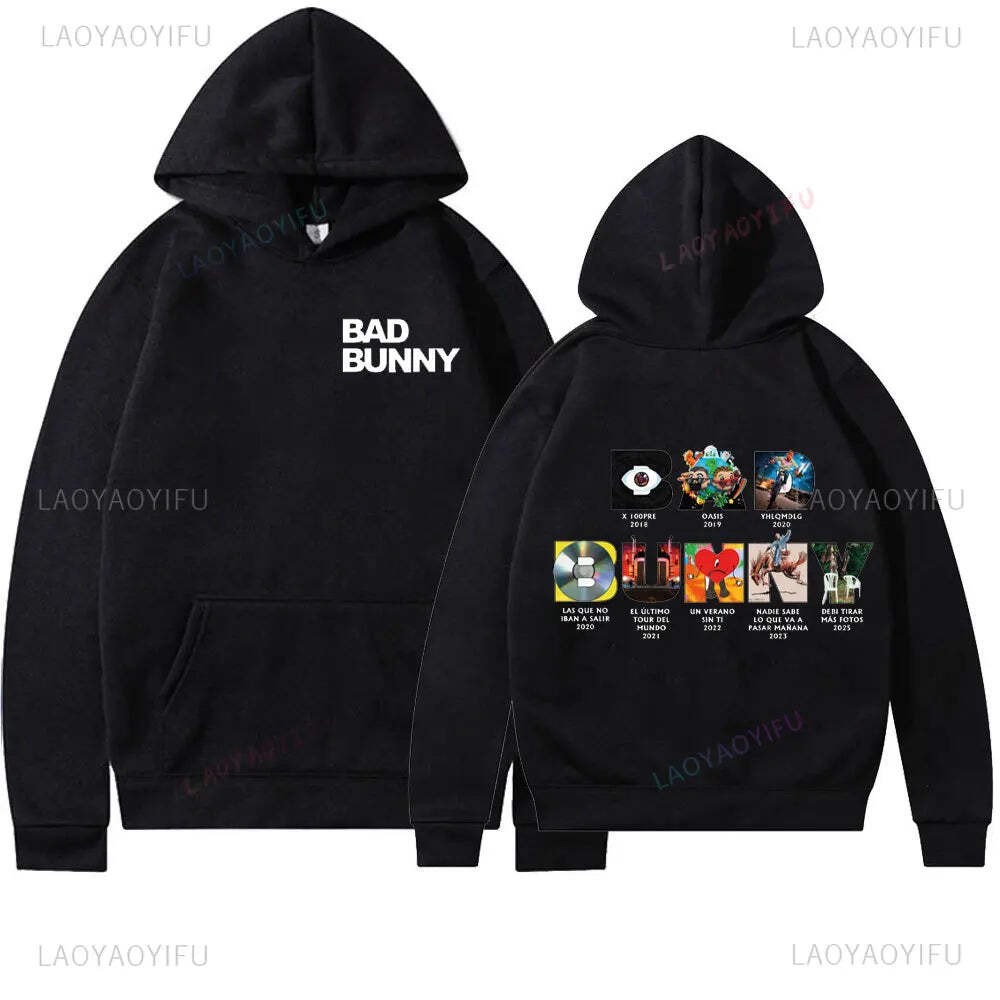 DTMF Bad Bunny Album Hoodie Men Women Oversized Pullover Hoody Sweater New in 20