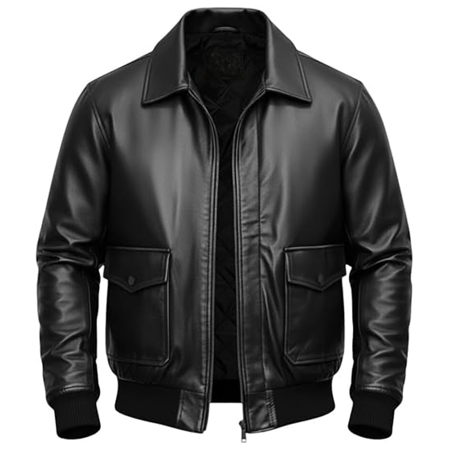 Men’s A2 Aviator Real Genuine Leather Bomber Jacket WWII US Air Force Pilot new
