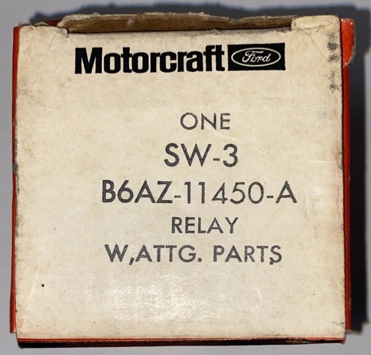 NOS 1965-1973 Mustang GT NOS Starter Solenoid B6AZ-11450-A SW-3 Original New