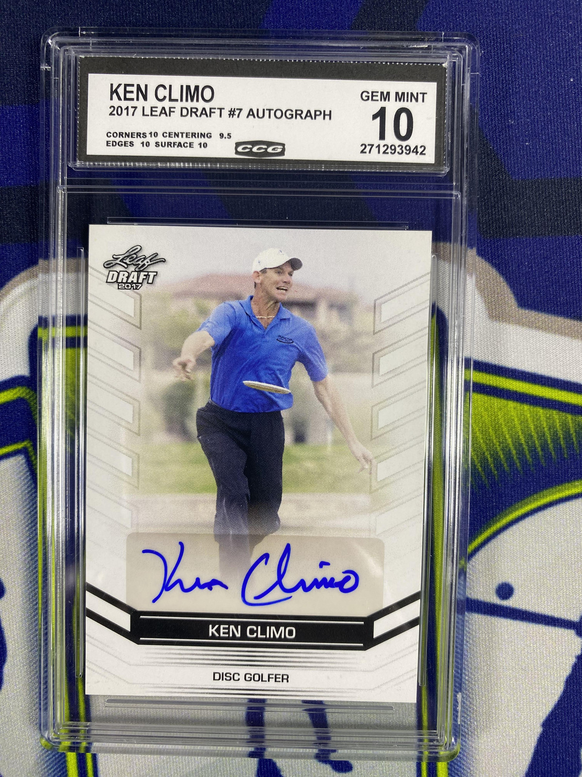 2017 Leaf Draft Autograph Ken Climo CCG 10