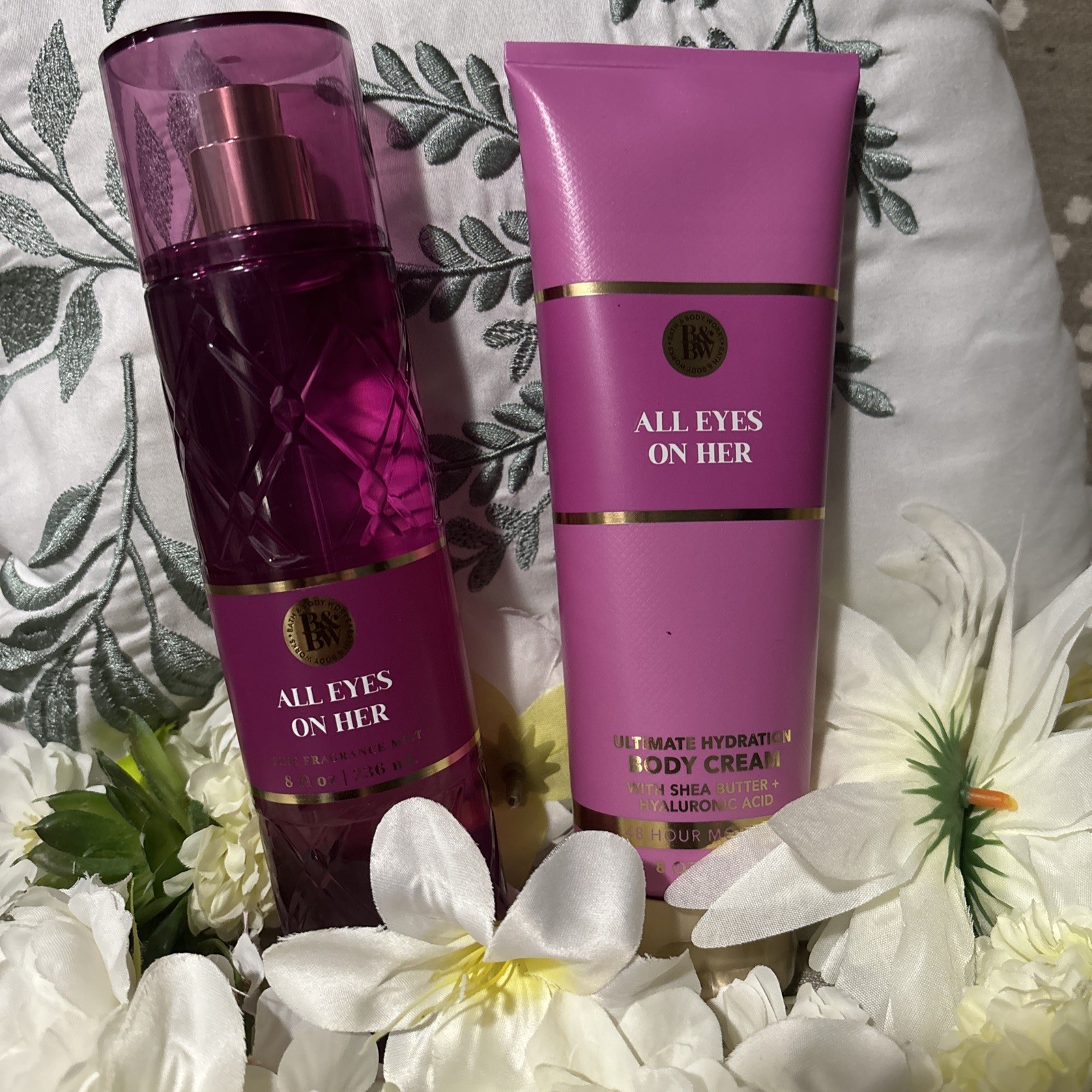 Bath & Body Works \'All Eyes On Her\' Fragrance Mist Body Cream Bundle Set of 2 Bath & Body Works \'All Eyes On Her\' Fragrance Mist Body Cream Bundle Set of 2