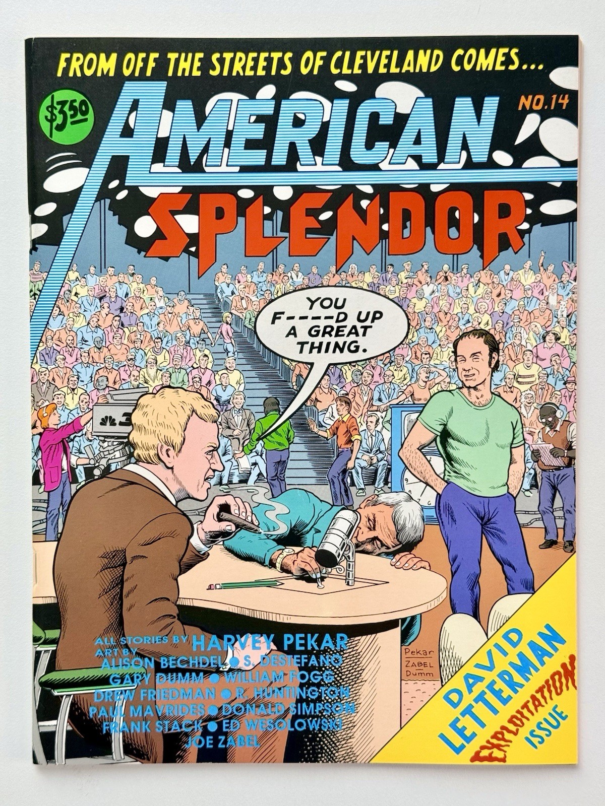 AMERICAN SPLENDOR 14 ◉ Rare Comic 1989 HARVEY PEKAR * VERY HIGH GRADE NM 👀 AMERICAN SPLENDOR 14 ◉ Rare Comic 1989 HARVEY PEKAR * VERY HIGH GRADE NM 👀