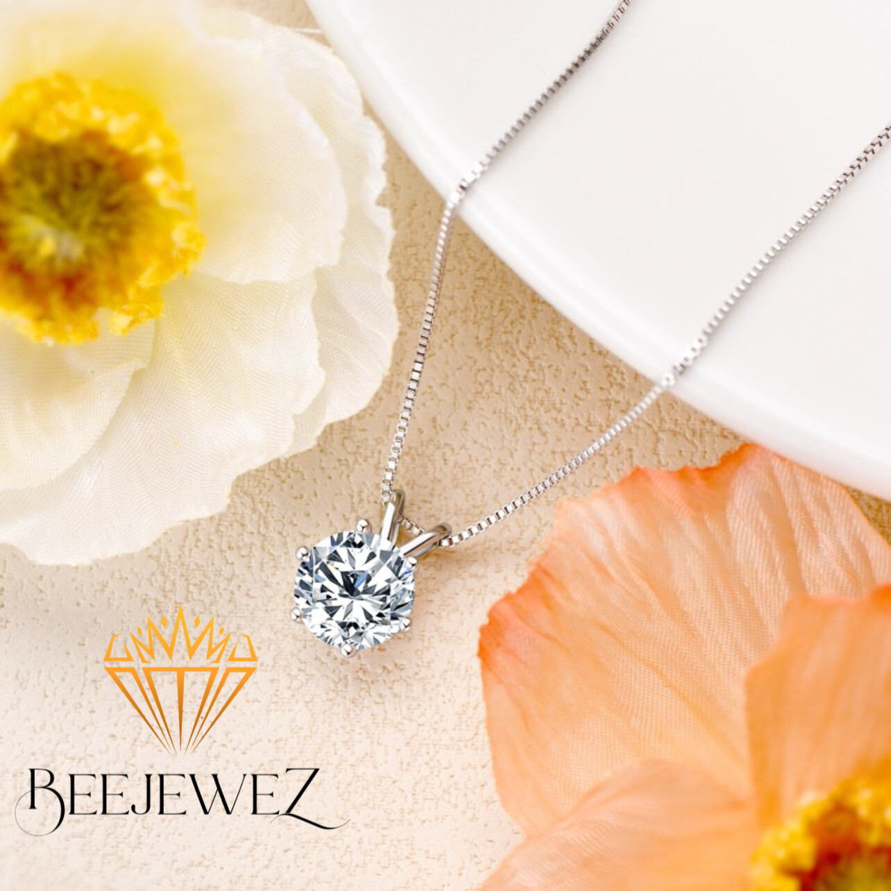 1-3ct Round Cut GRA Certified Moissanite VVS1/D Solitaire Pendant 14K White Gold 1-3ct Round Cut GRA Certified Moissanite VVS1/D Solitaire Pendant 14K White Gold