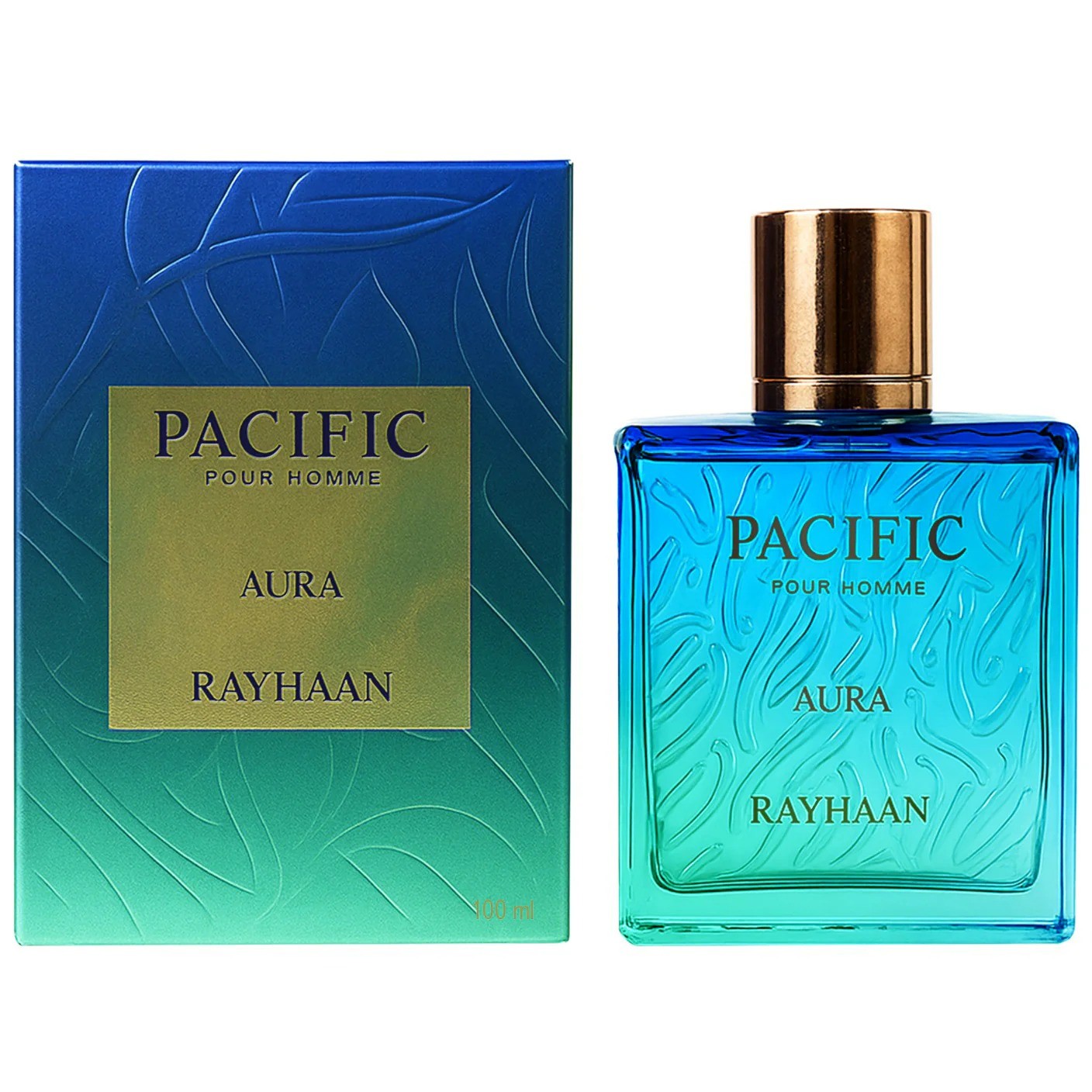 Rayhaan Men\'s Pacific Aura EDP Spray 3.4 oz Fragrances 6297001571170