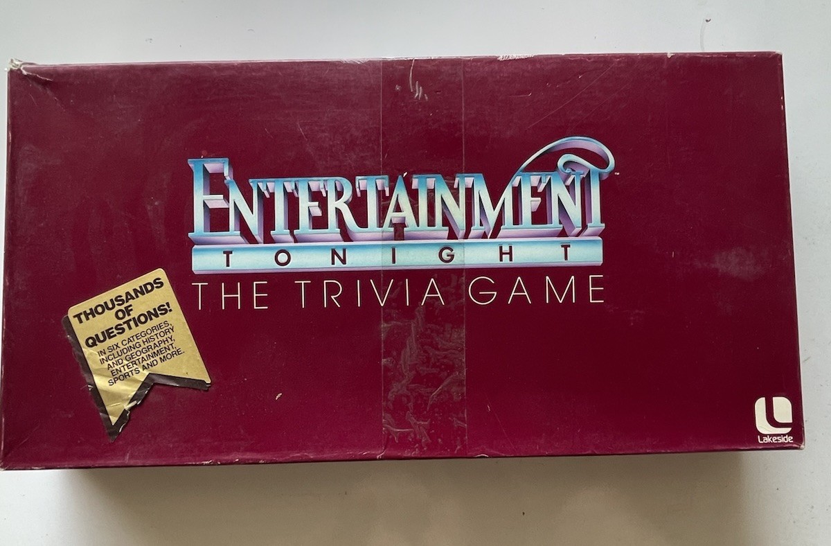 Vintage 1984 Entertainment Tonight Trivia Board Game • Lakeside COMPLETE