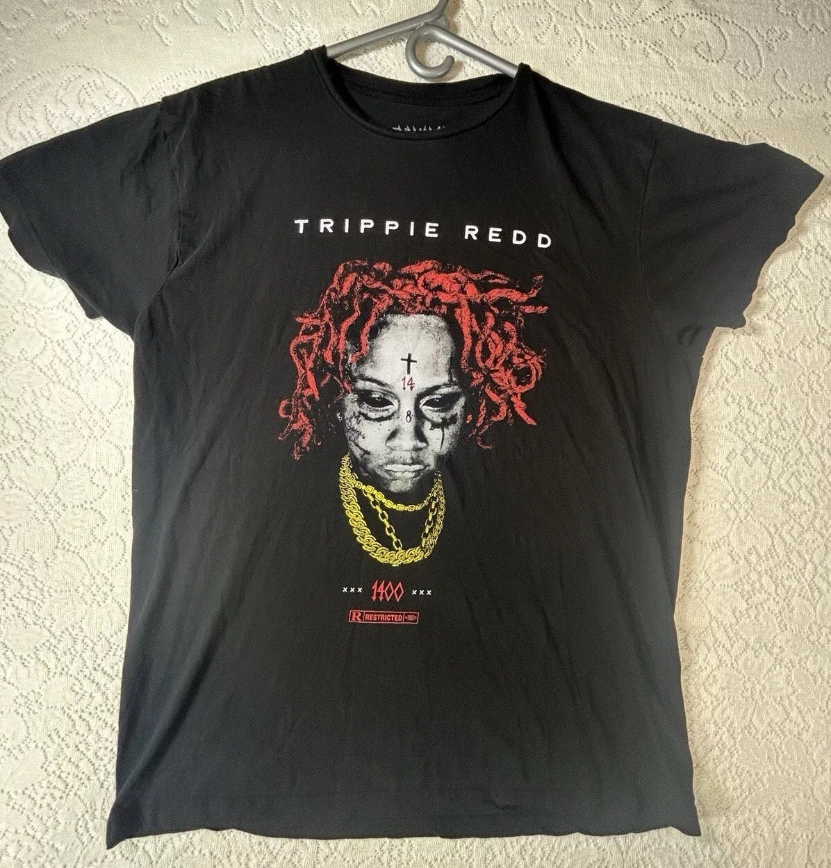 Trippie Redd 1400 Restricted Black shirt size Large