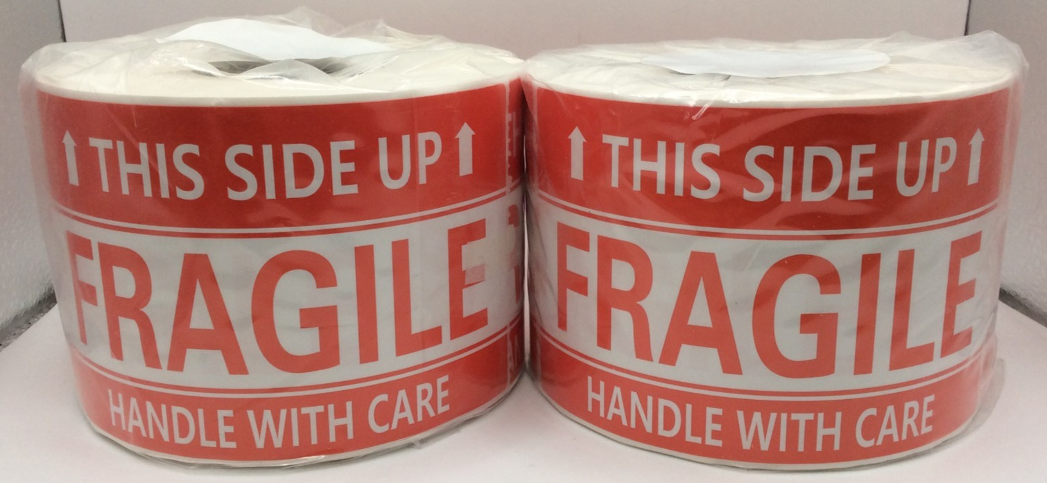 Fragile Shipping Labels Handle with Care Side Up 3\