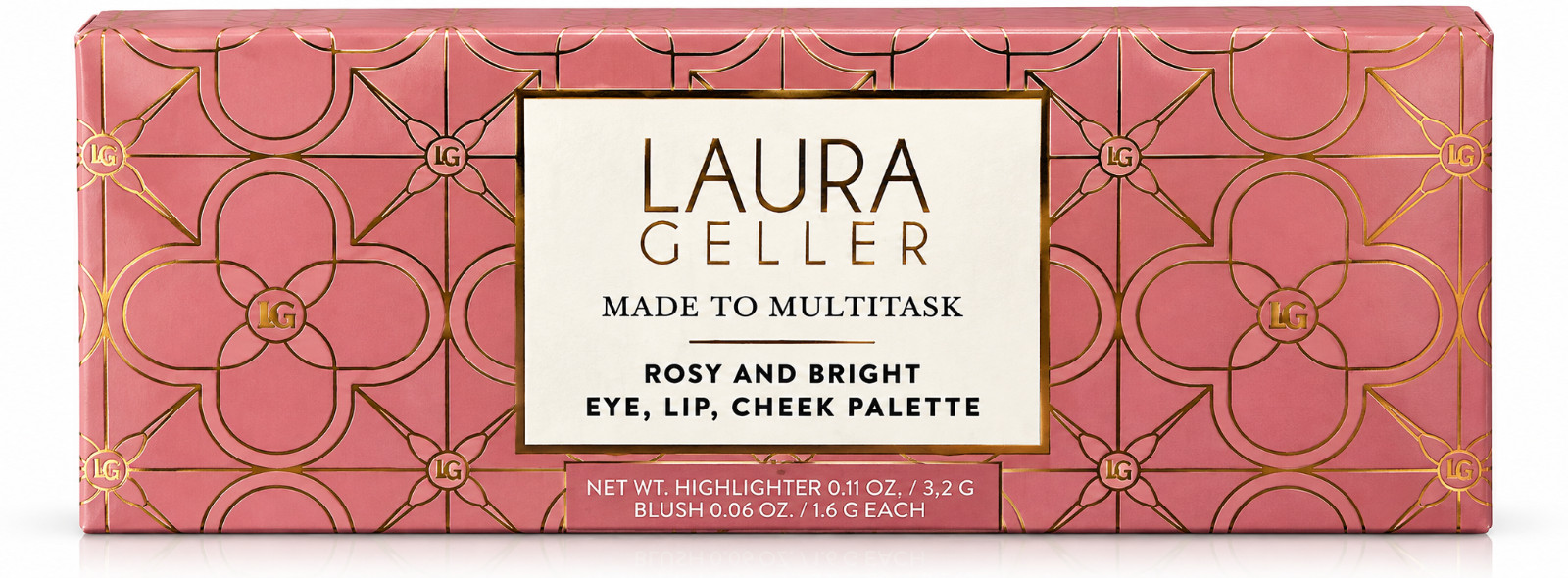 Laura Geller Made to Multitask Rosy & Bright Eye • Lip • Cheek Palette (0.11 oz)