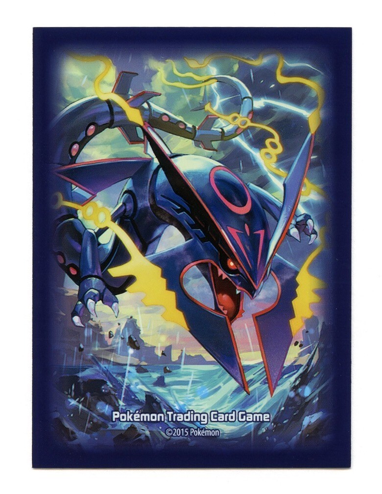 Rare 2015 Mega Rayquaza Individual Card Sleeve Pokemon Center Original