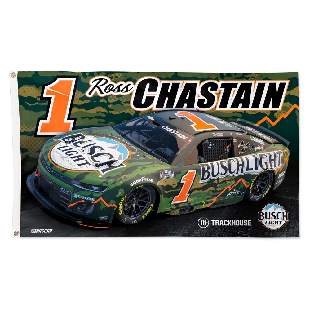 Ross Chastain #1 Camouflage Nascar Double-Sided 3x5 Good Flag Ross Chastain #1 Camouflage Nascar Double-Sided 3x5 Good Flag