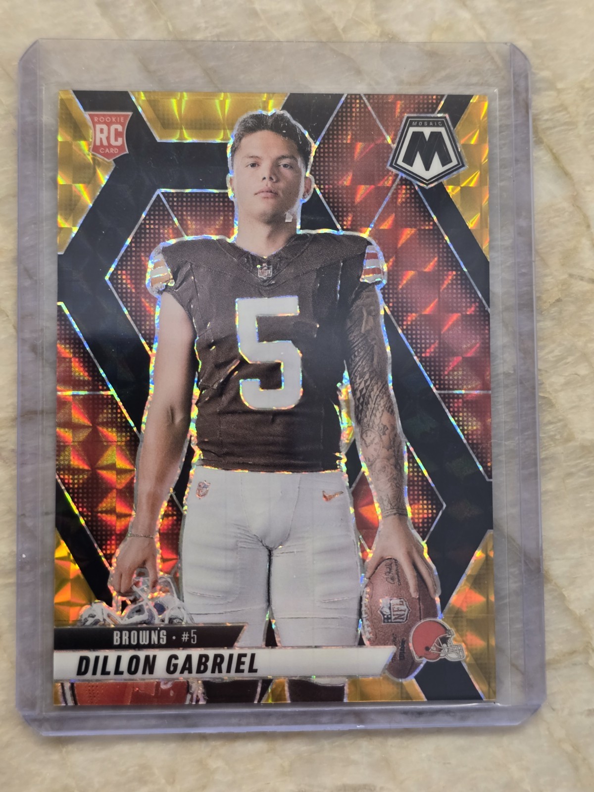 2025 Dillon Gabriel /8 MOSAIC CHOICE BLACK GOLD No. 277 (RC)