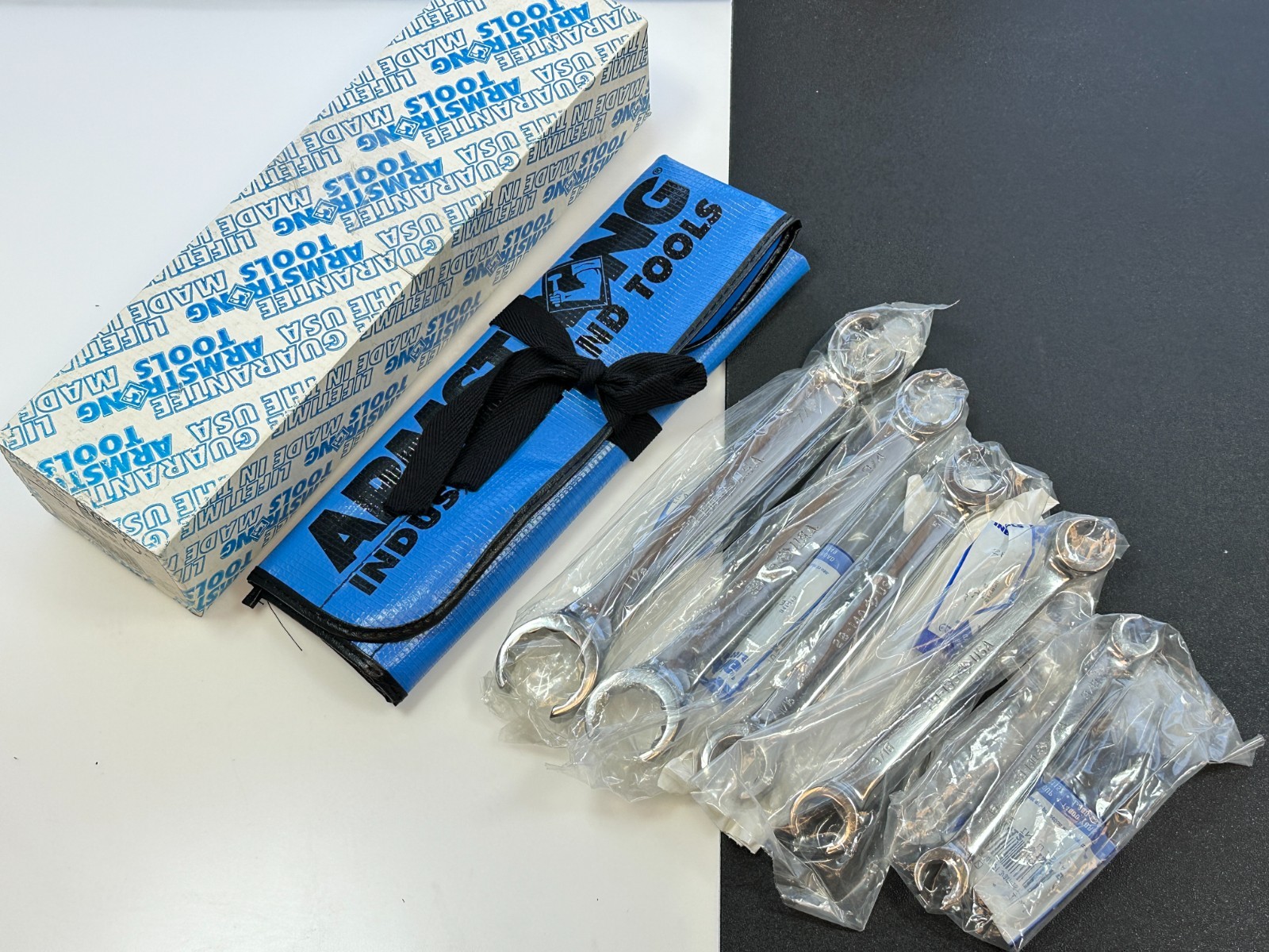 NOS Armstrong Tools USA 28-155 5pc SAE 3/8” to 1-1/8” Flare Nut Line Wrench Set NOS Armstrong Tools USA 28-155 5pc SAE 3/8” to 1-1/8” Flare Nut Line Wrench Set