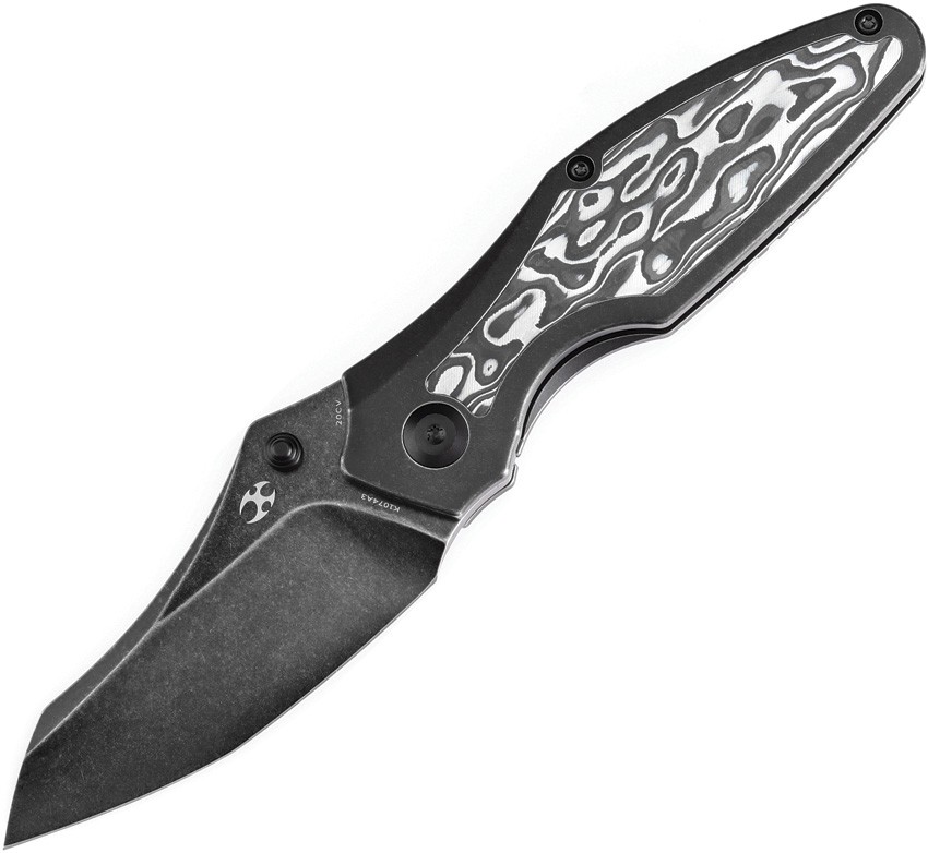 Kansept Knives Baba Yaga Framelock Nebula Black Folding Knife