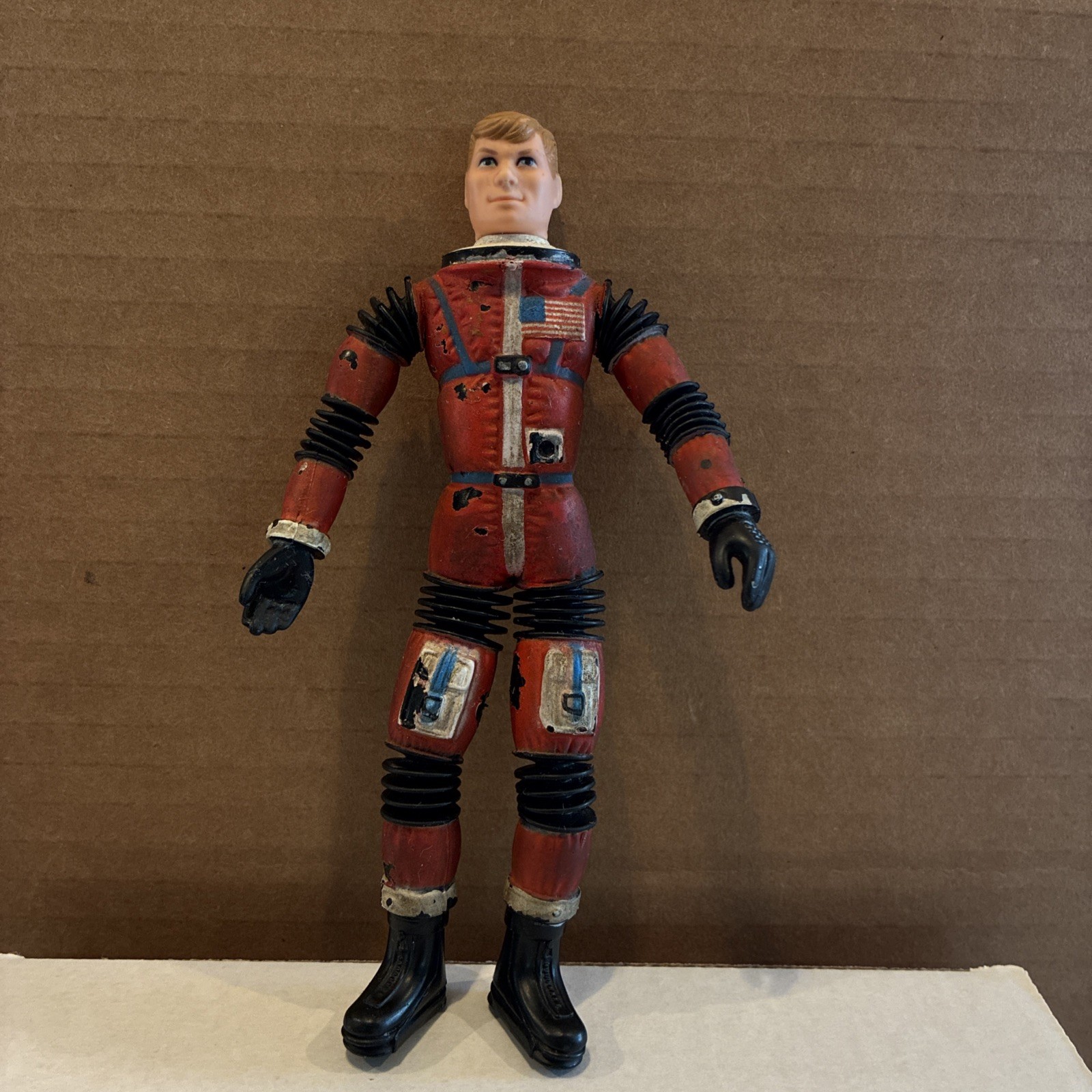 MATTEL Major Matt Mason Sgt Storm 1966 Astronaut Man in Space Red 6” height MATTEL Major Matt Mason Sgt Storm 1966 Astronaut Man in Space Red 6” height