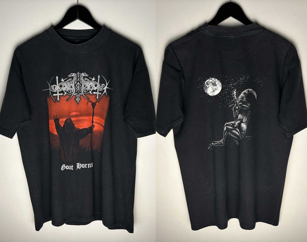 Goat Horns Vintage Nokturnal Mortum Band T-Shirt TS1112