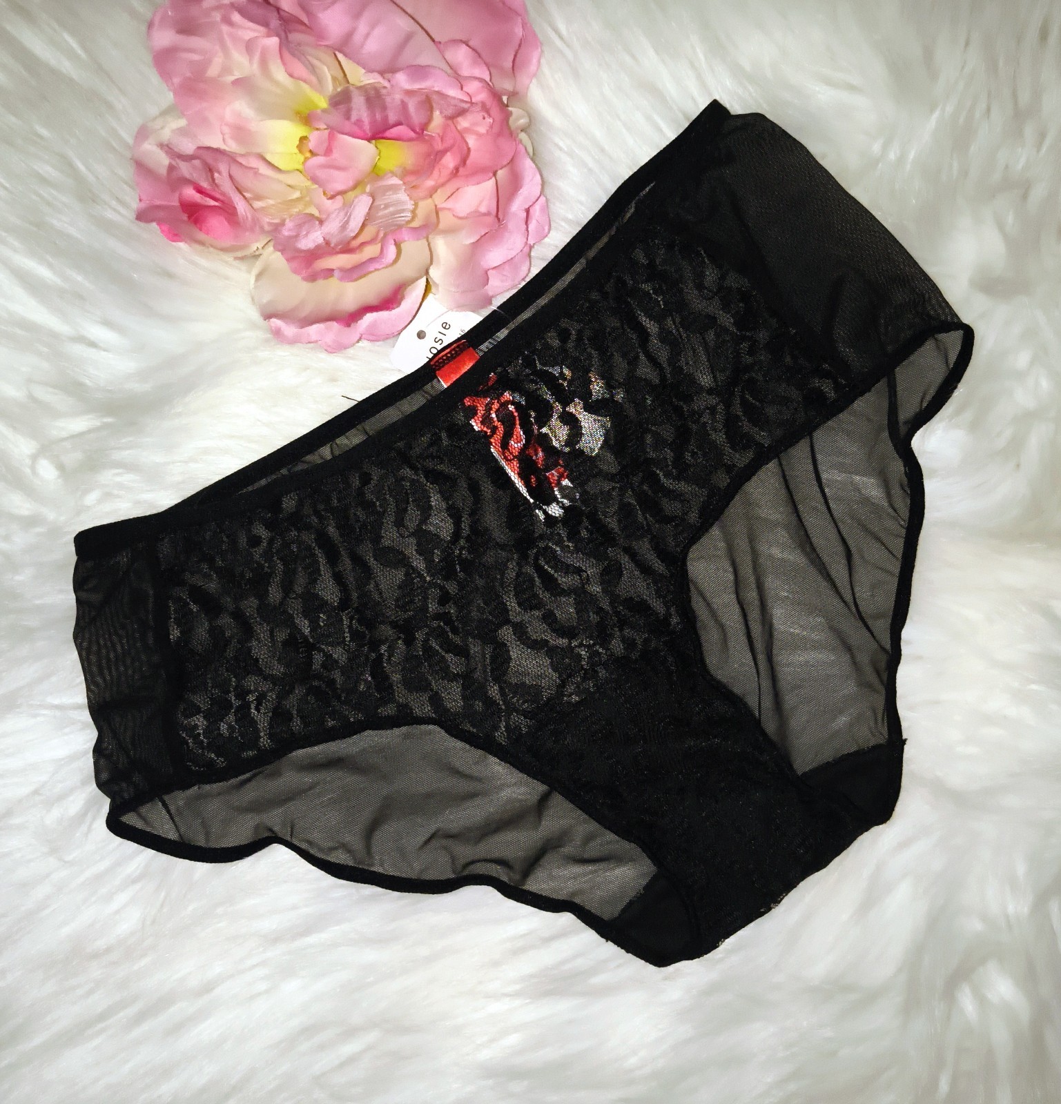 VINTAGE Josie SHEER BLACK PANTY SMALL VINTAGE Josie SHEER BLACK PANTY SMALL