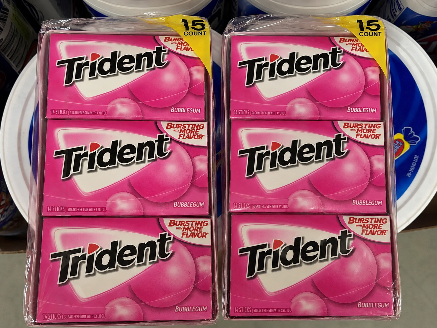 Trident Bubblegum Sugar Free Chewing Gum ~ 15 CT / 14 PC ( 2 packs) Trident Bubblegum Sugar Free Chewing Gum ~ 15 CT / 14 PC ( 2 packs)