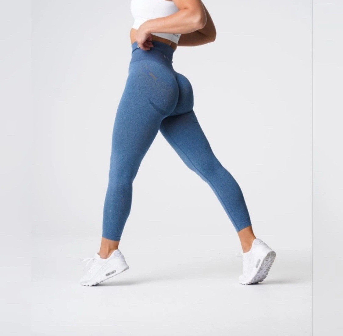 NVGTN Slate Blue Curve Seamless Leggings sz S