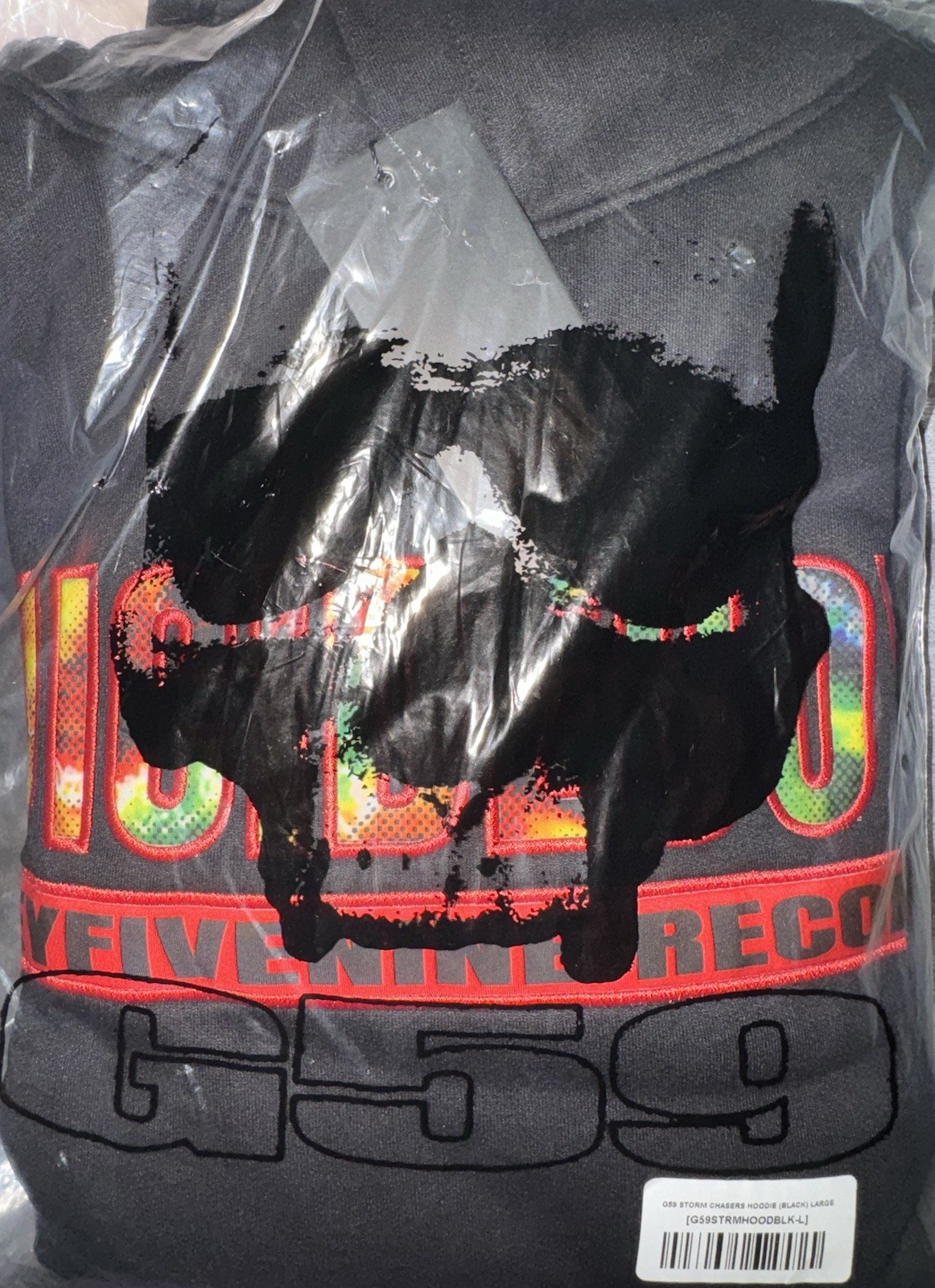 G59 RECORDS Storm Chasers Hoodie in Black - Size Large G59 RECORDS Storm Chasers Hoodie in Black - Size Large