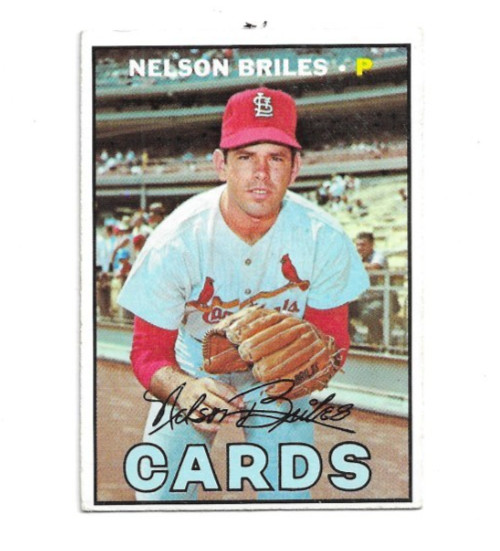 1967 Topps #404 Nelson Briles, St. Louis Cardinals 1967 Topps #404 Nelson Briles, St. Louis Cardinals