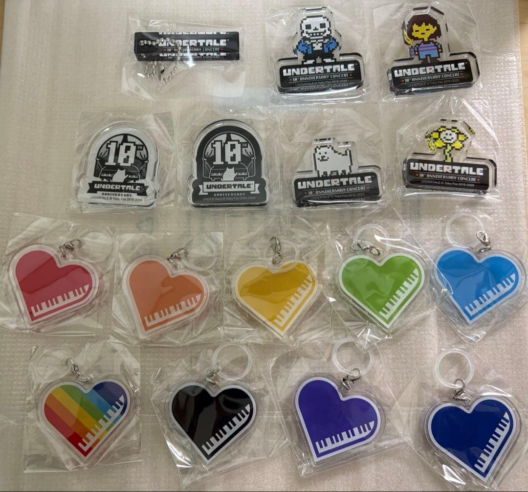 [Unopened Full Set] UNDERTALE 10th Anniversary Concert Gacha - 16 Types Unopened