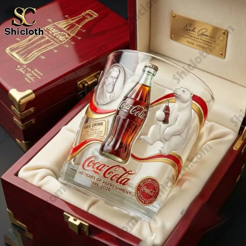 Coca Cola 140Th Anniversary Archive Edition Whiskey Glass