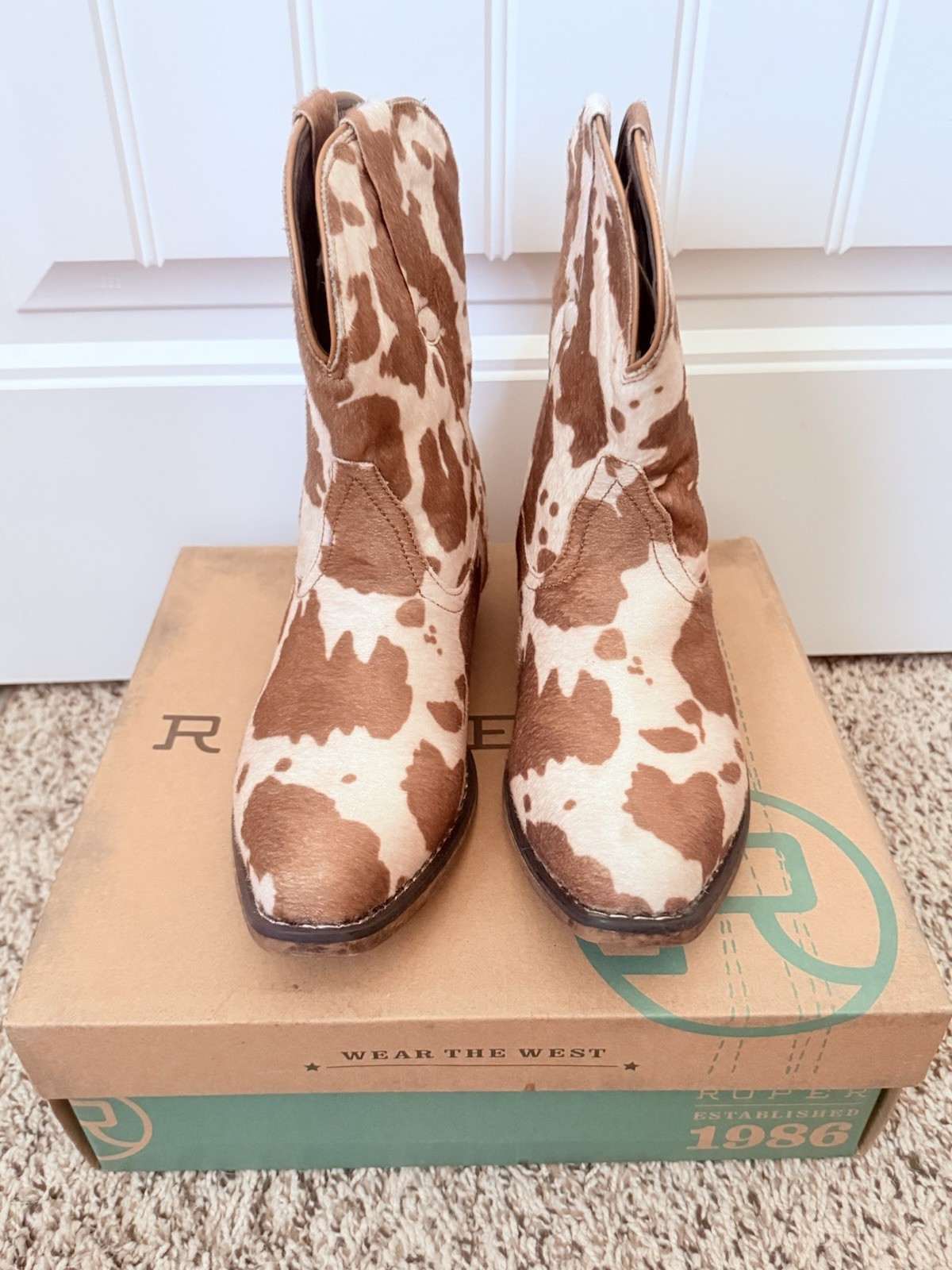 Cowboy Boots ROPER EMMA TAN Style 8.5 Cowboy Boots ROPER EMMA TAN Style 8.5