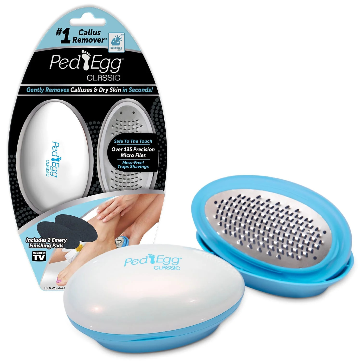 Original Ped Egg Professional The Ultimate Foot File With Finishing Pad Original Ped Egg Professional The Ultimate Foot File With Finishing Pad