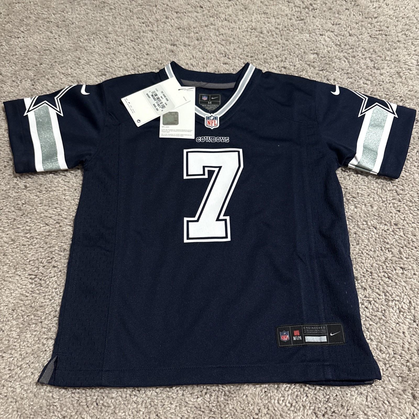 Dallas Cowboys Trevon Diggs #7 Youth Jersey Size M Navy NFL New 5/6