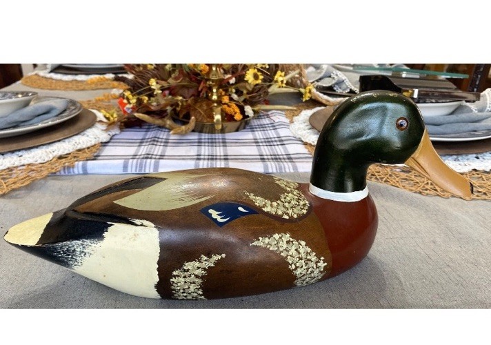 Vintage Large Wooden Duck Hand Painted 15” Carved With Great Craftsmanship Vintage Large Wooden Duck Hand Painted 15” Carved With Great Craftsmanship