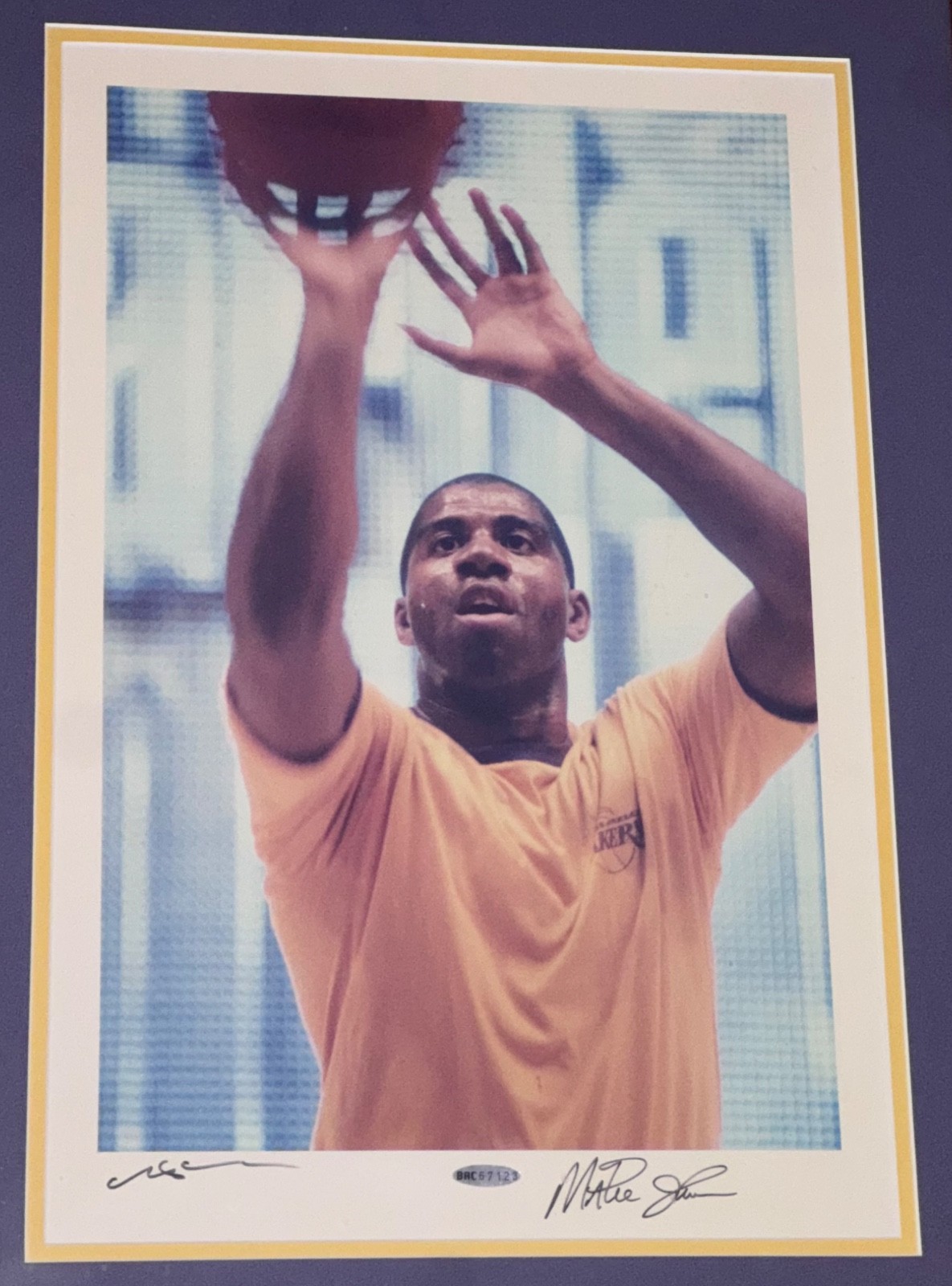 Magic Johnson Signed Neil Leifer Original Photograph Autographed Photo UDA & BAS