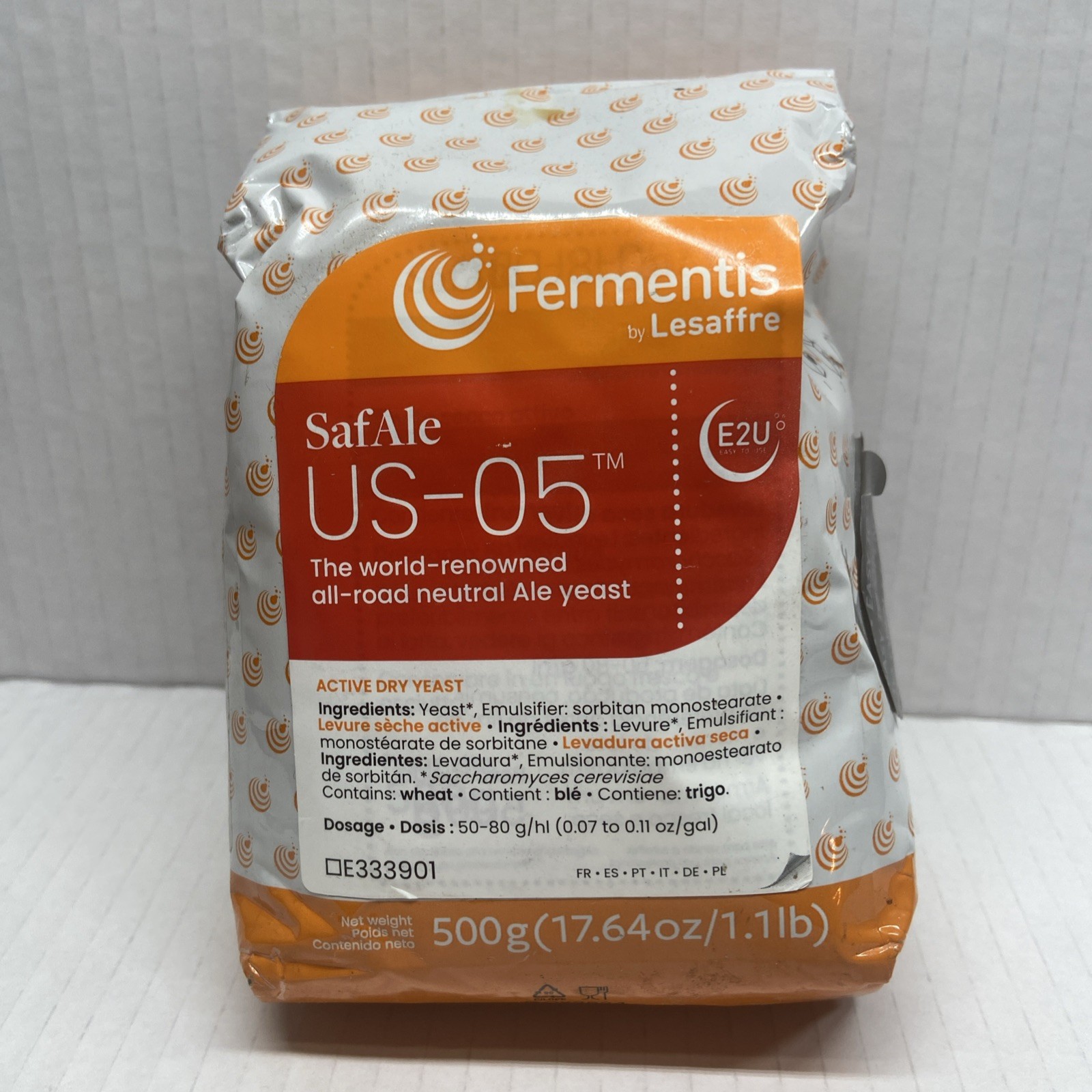 Fermentis SafAle US-05 Dry Ale Brewing Yeast 500g 1.1lb Exp 12/2027