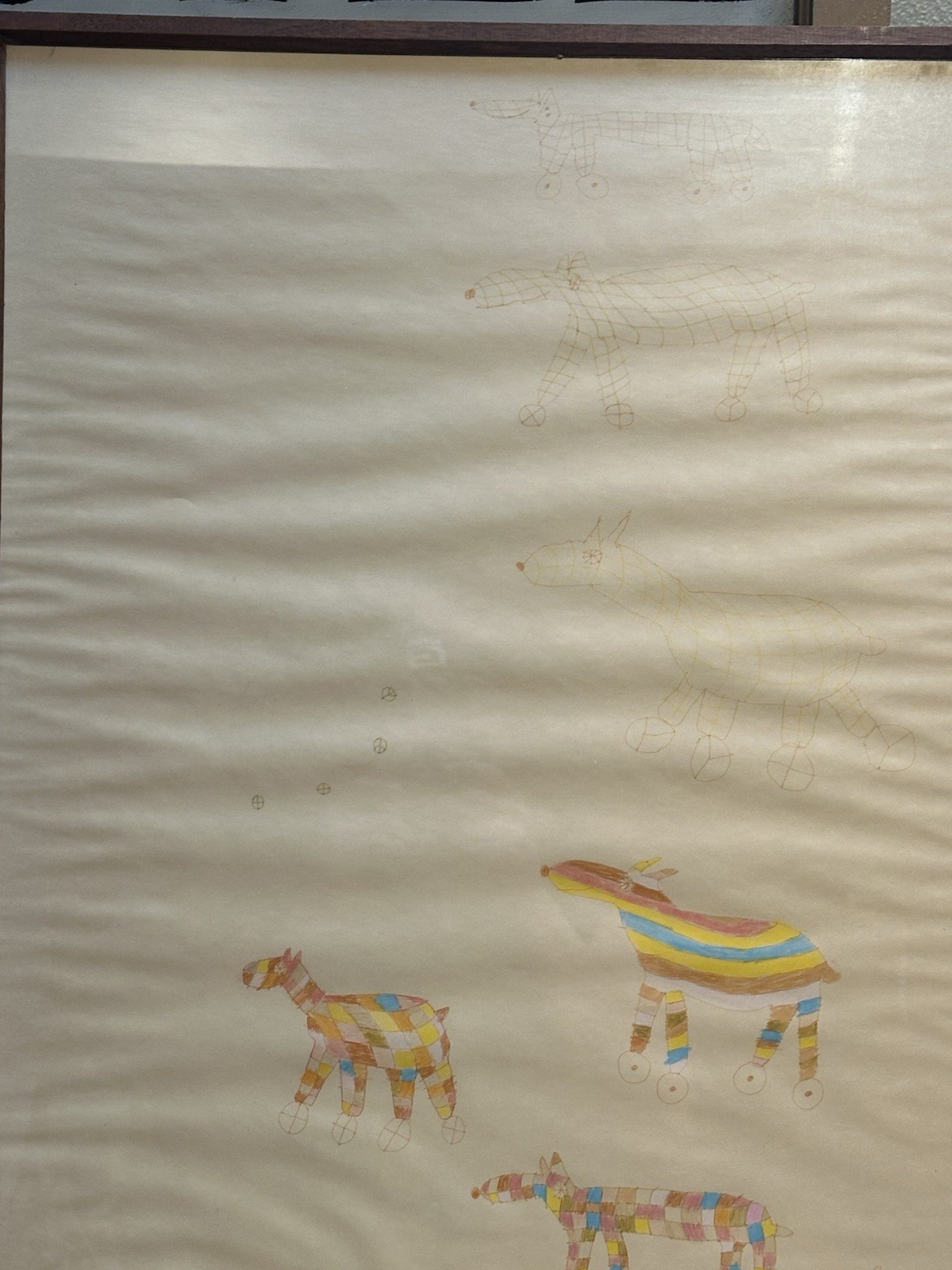 RARE Dennis Pearson Pen & Ink1 1970 Beasties Preliminary Drawings Signed Framed RARE Dennis Pearson Pen & Ink1 1970 Beasties Preliminary Drawings Signed Framed