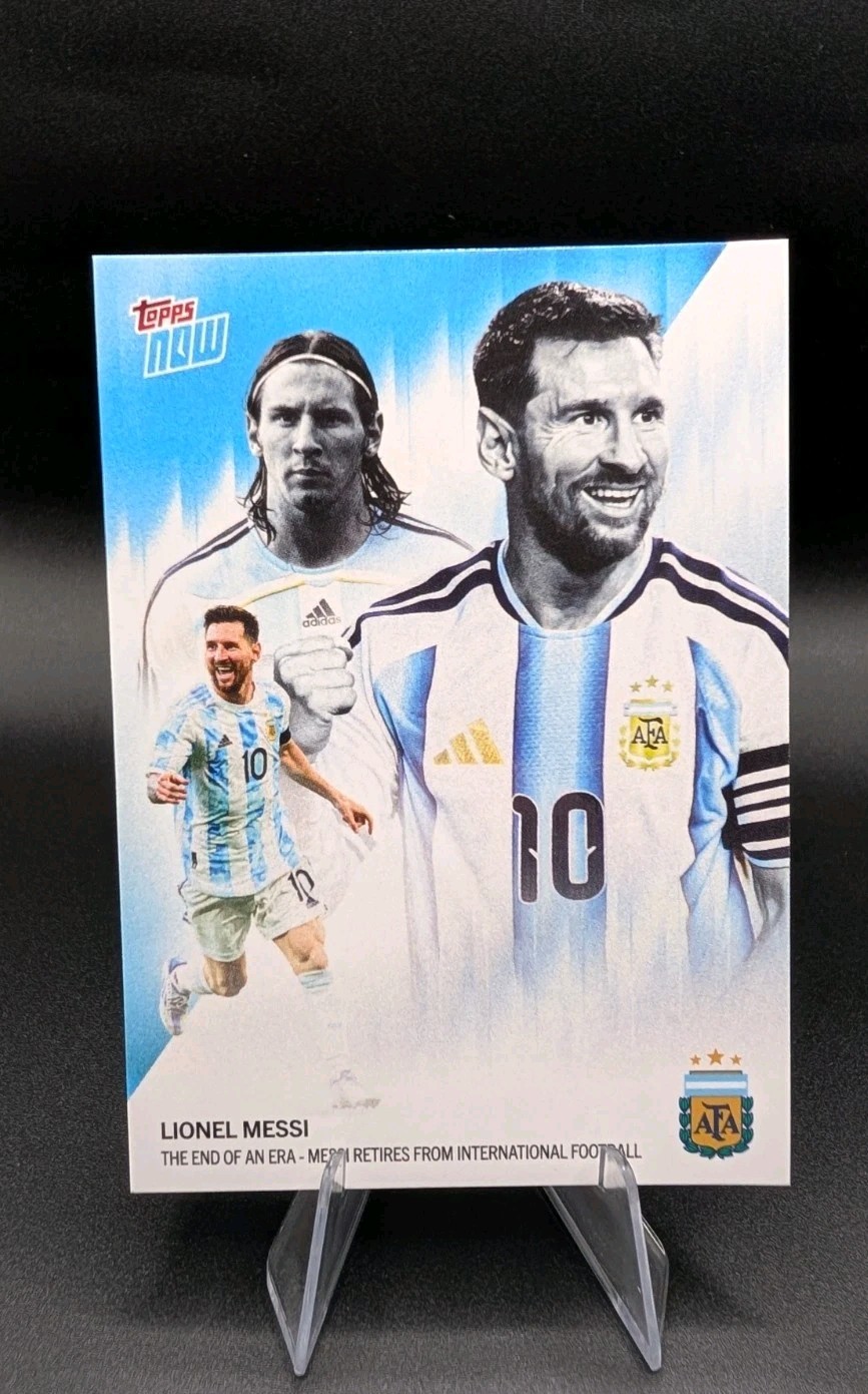 2026 TOPPS NOW LIONEL MESSI #001 ARGENTINA THE END OF AN ERA