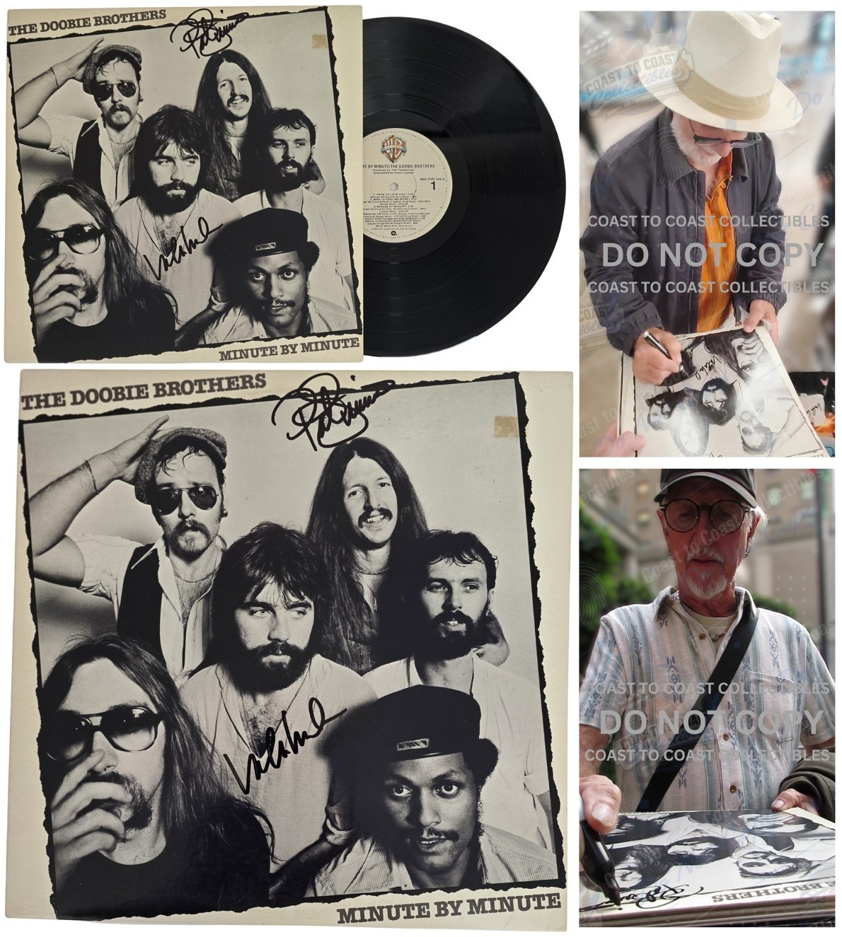 The Doobie Brothers Signed Minute by Minute Album COA Proof Autographed Vinyl