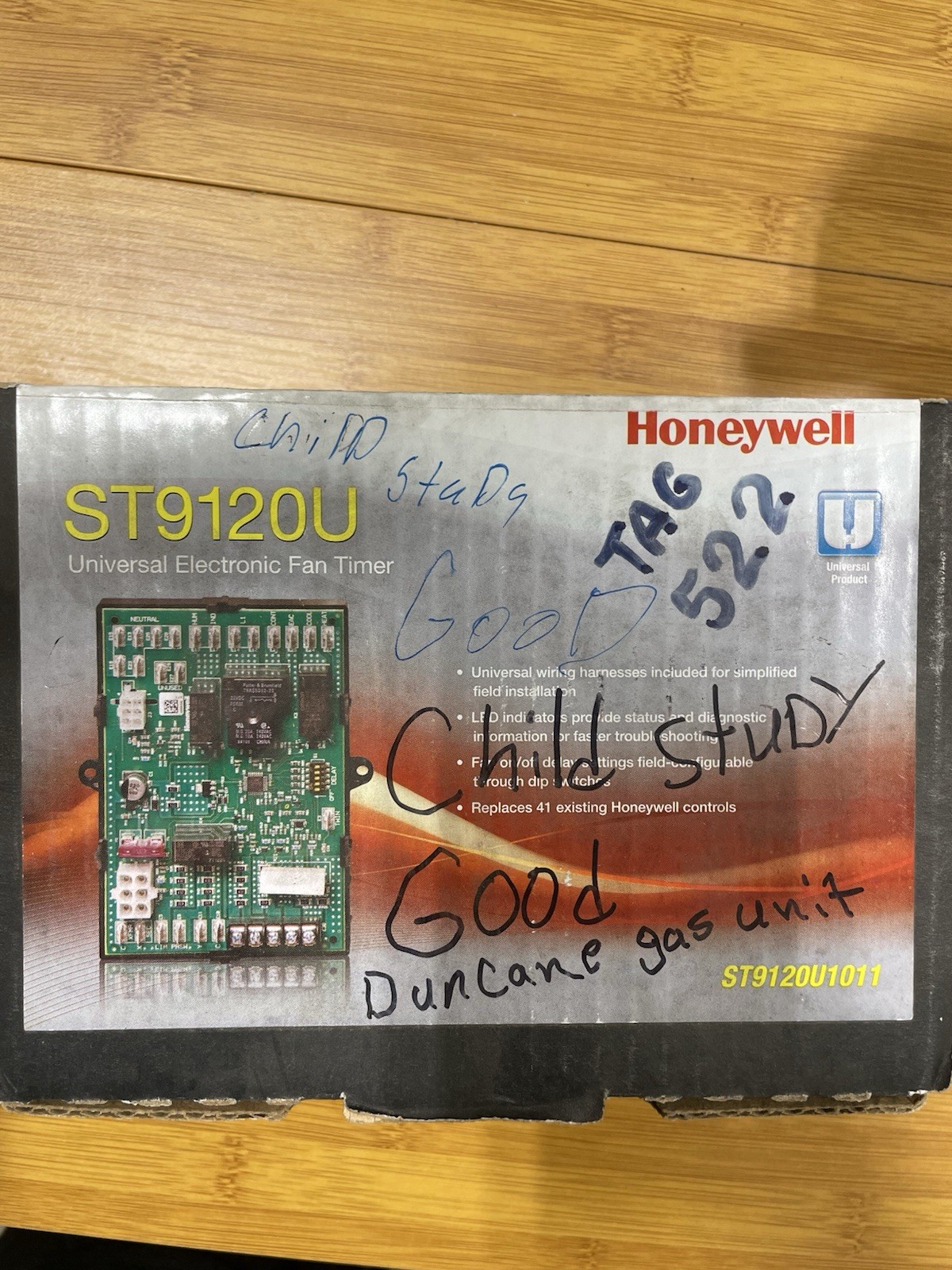 NEW Honeywell ST9120U 1011 Universal Electronic Fan Timer Board
