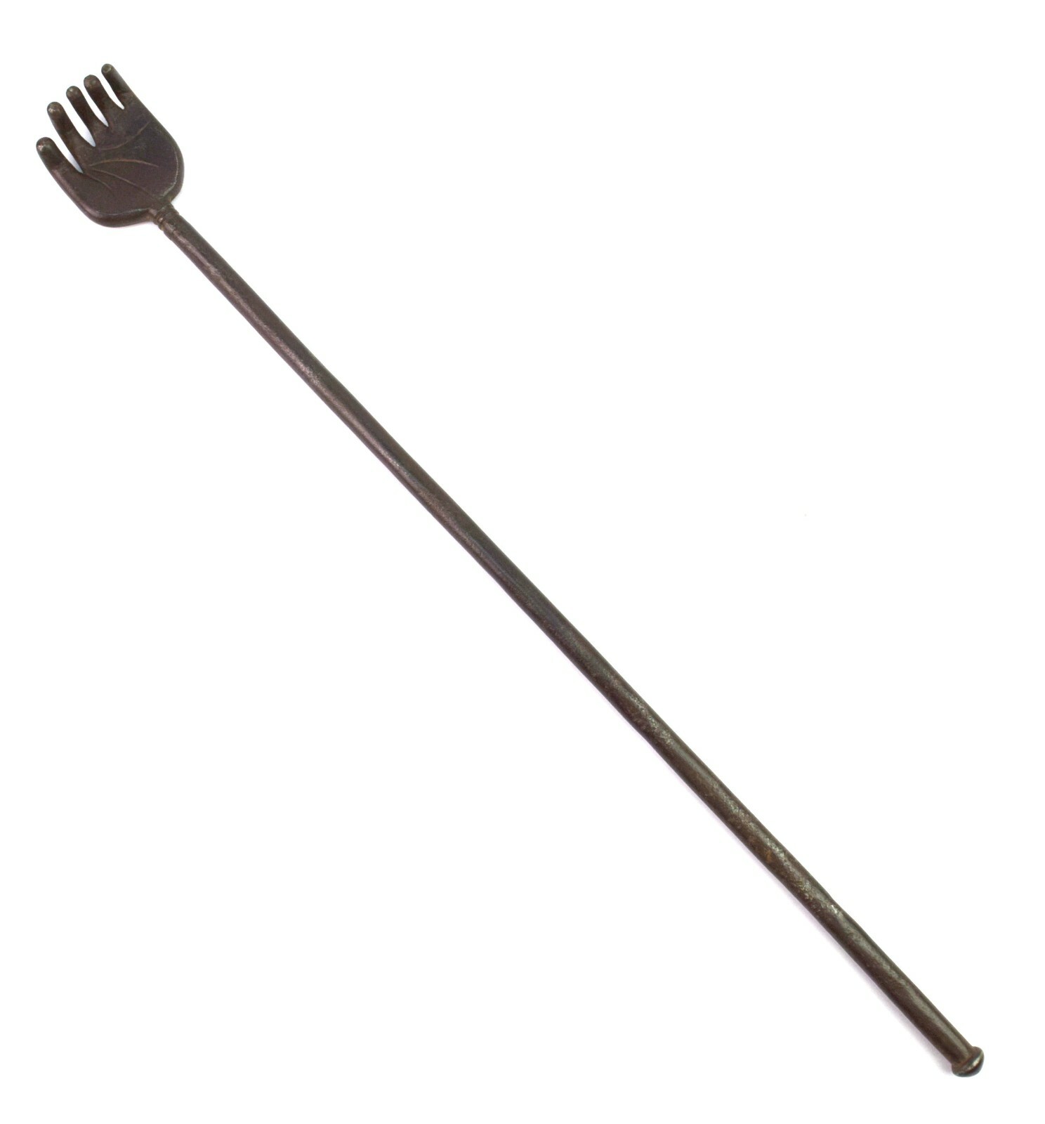 Luxurious Antique Iron Back Scratcher Unique collectible Hunting Tool G41-147 