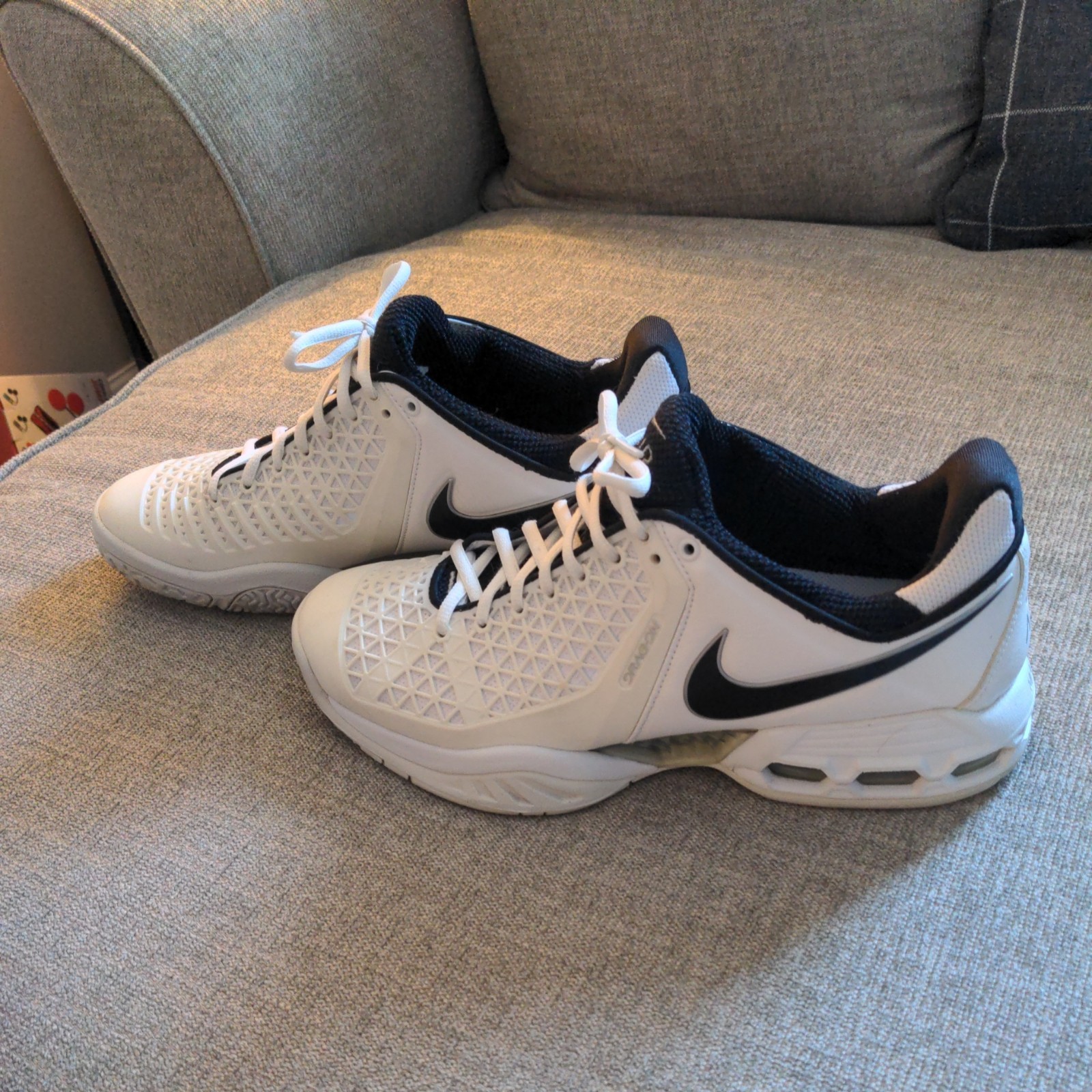 Nike Air Max Breathe Cage 2 Rafael Nadel vs RF Wimby 2008 Tennis Shoe Sz 10.5